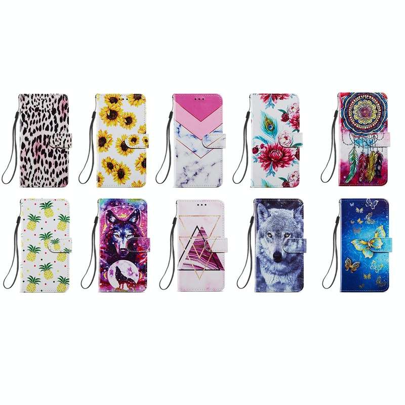 For Samsung Galaxy S21 5G Painted Pattern Horizontal Flip Leather Case with Holder & Card Slots &...