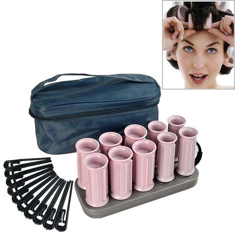 10 PCS/Set Curling Irons Electric Roll Hair Tube Heated Roller Hair Curly Styling Stick(Classic S...