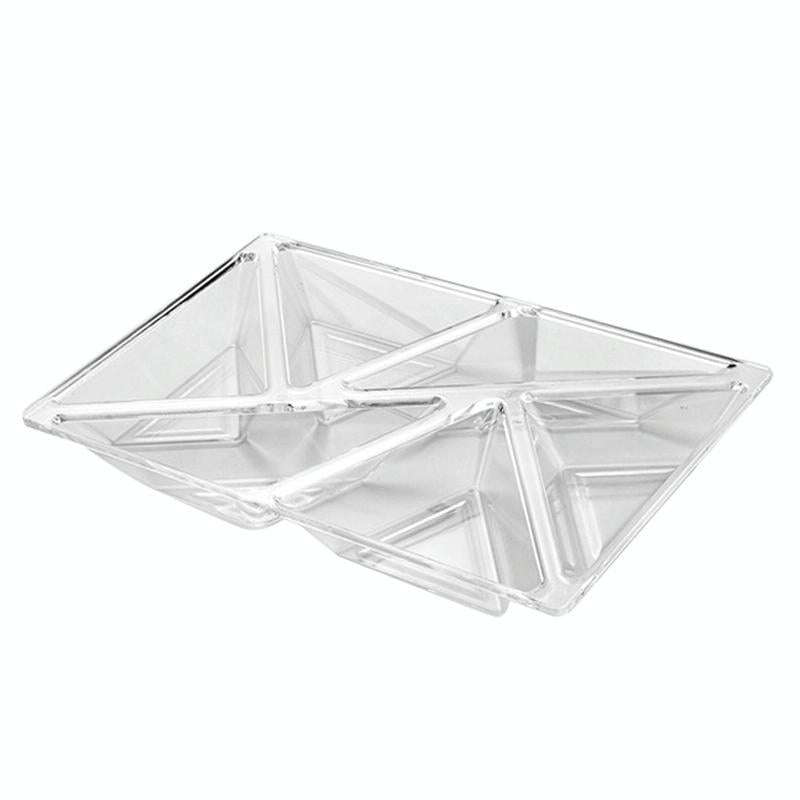 6 In 1 Multifunctional Compartmental Fruit Tray, Style: Transparent
