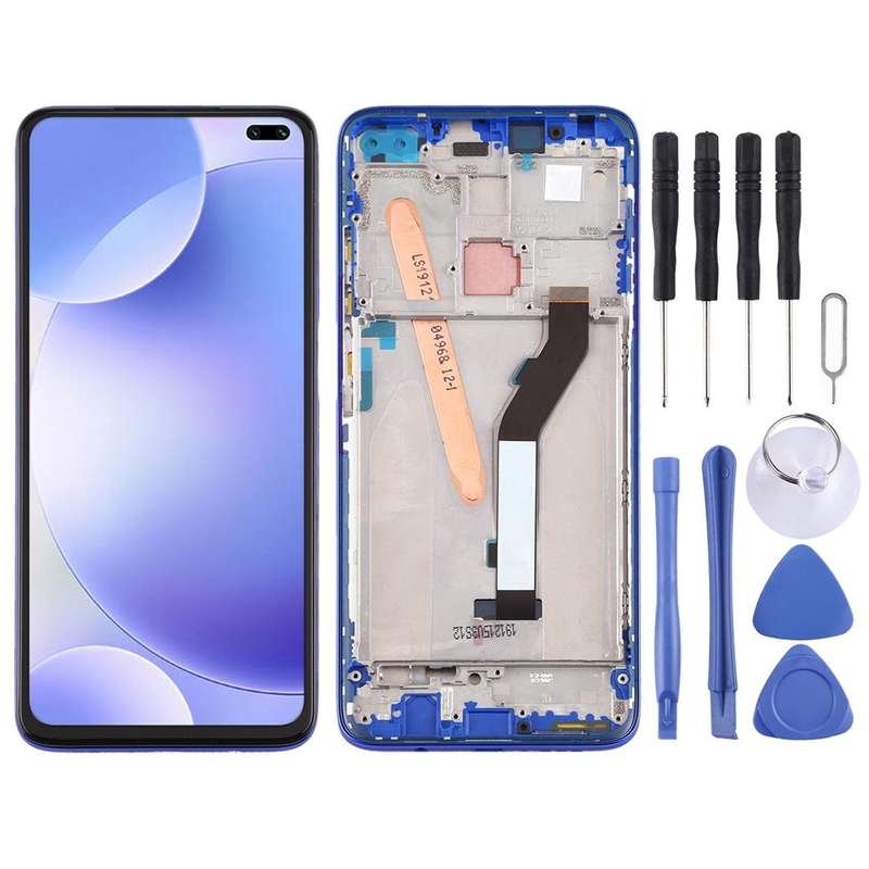 Original LCD Screen for Xiaomi Redmi K30 5G Digitizer Full Assembly with Frame(Black)
