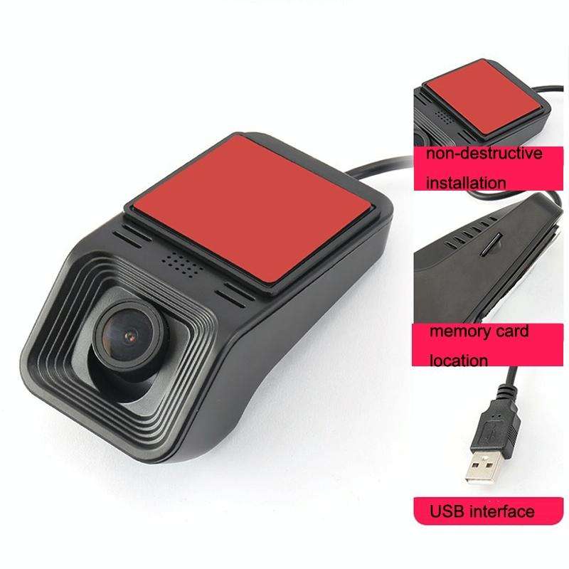 M1 Hidden Driving Recorder WiFi Phone Connecting Car Parking Monitoring 1080P HD Recorder(With Bu...