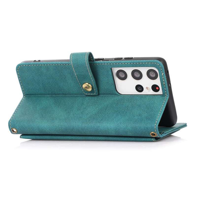 For Samsung Galaxy S21 Ultra 5G PU + TPU Horizontal Flip Leather Case with Holder & Card Slot & W...