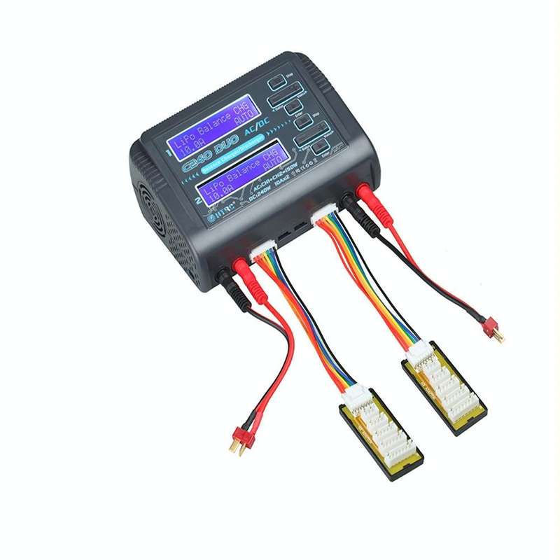 HTRC C240 Balanced Lithium Battery Charger Remote Control Airplane Toy Charger, Specification:US ...