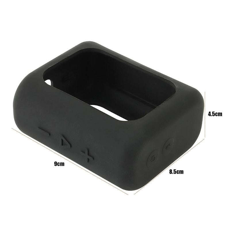For JBL GO3 Bluetooth Speaker Silicone Cover Portable Protective Case with Carabiner(Red)
