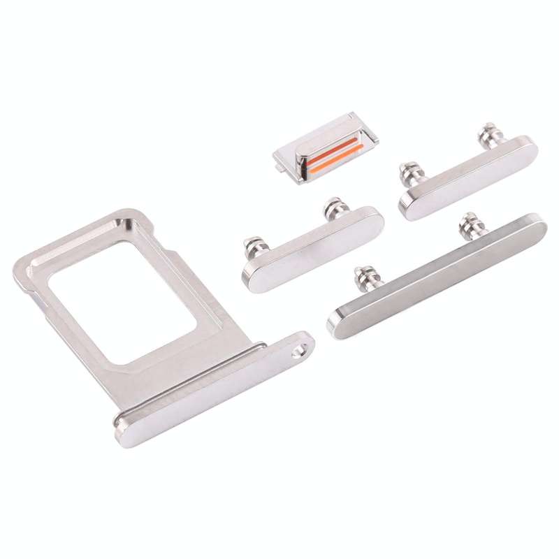 SIM Card Tray + Side Keys for iPhone 12 Pro(White)