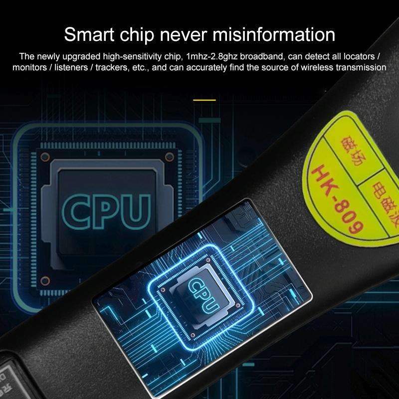 HK-809 High Sensitivity GPS Magnetic Field Electromagnetic Wave Wireless Signal Detector(Black)