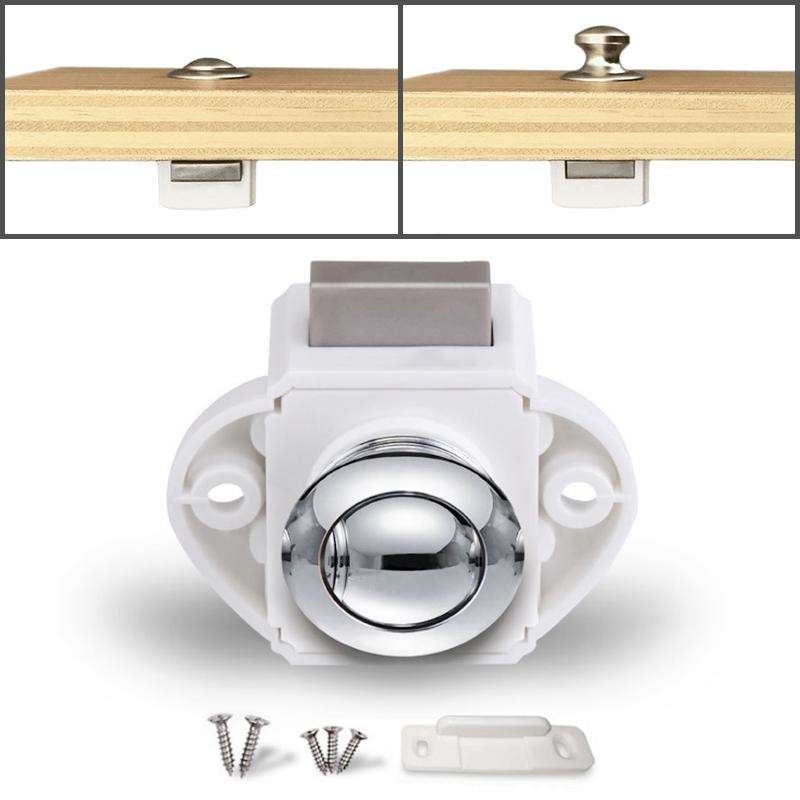 Press Type Drawer Cabinet Catch Latch Release Cupboard Door Stop Drawer Cabinet Locker for RV / Y...
