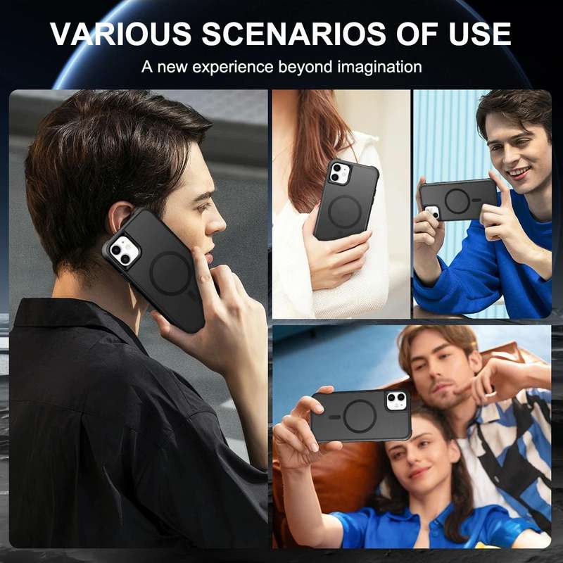 For iPhone 11 MagSafe Magnetic Phone Case(Black)