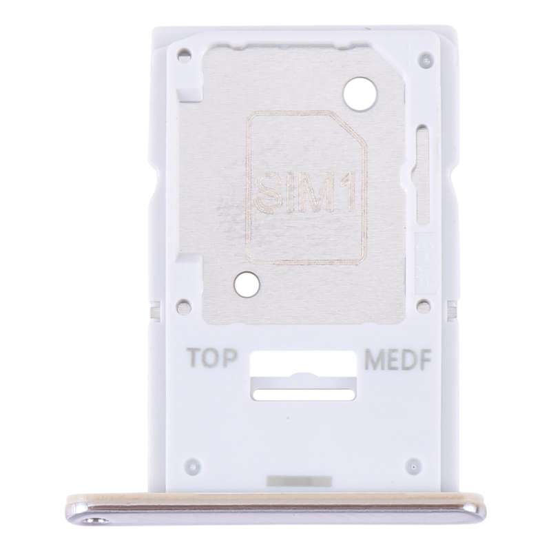 For Samsung Galaxy A54 SM-A546 Original SIM Card Tray + Micro SD Card Tray (Gold)