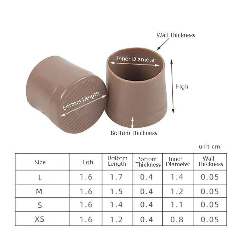 4 Pairs Noise Cancelling Heel Covers Anti-Slip High Heels Protective Caps, Size:XS(Black)
