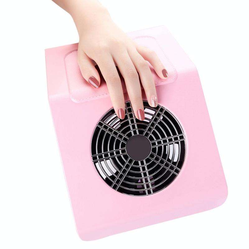 40W Nail Art Vacuum Cleaner Dust Collector, Specification: EU Plug (Pink)