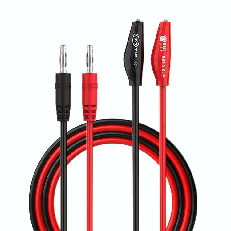 BEST BST-010-JP 2000V 20A Superconducting Alligator Clip Test Lead