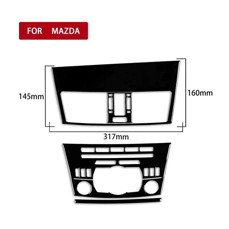 For Mazda 3 Axela 2010-2013 4 in 1 Car Central Control Radio Set A Decorative Sticker, Right Drive