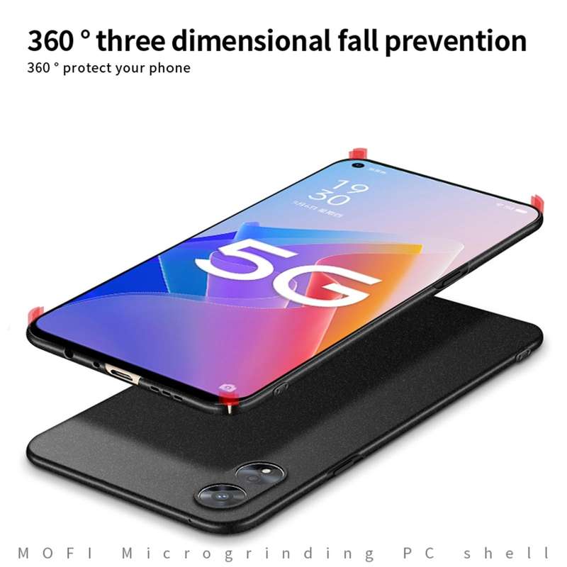 For OPPO A97 5G MOFI Frosted PC Ultra-thin Hard Phone Case(Blue)