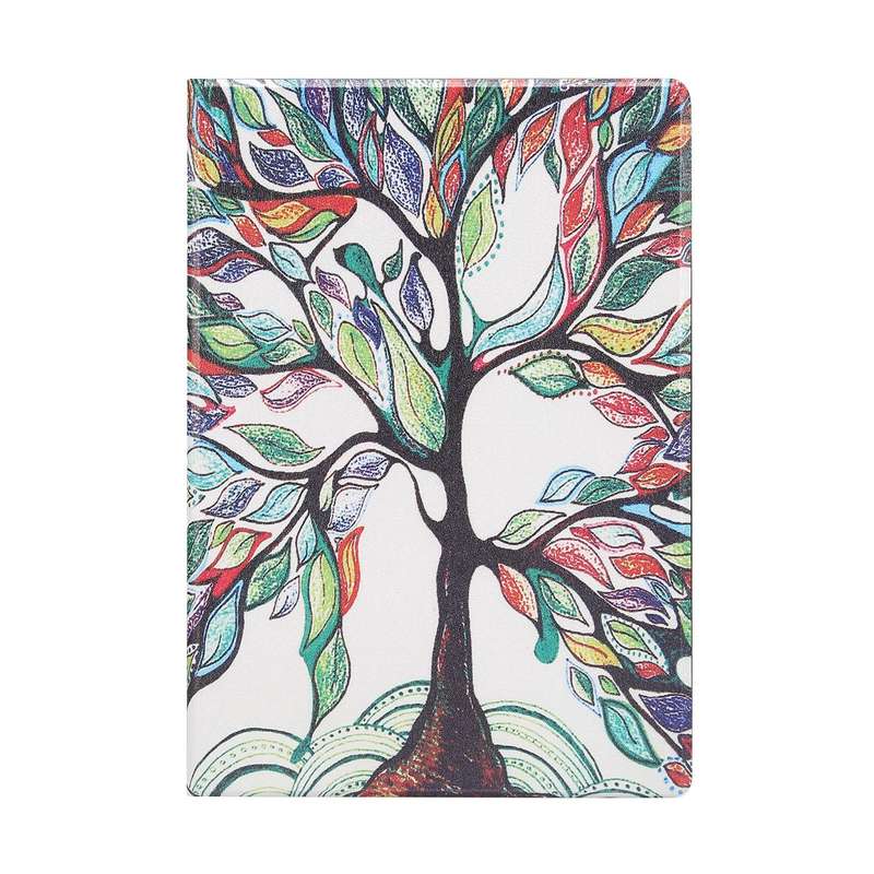 For Samsung Galaxy Tab A8 X200 Painted Voltage Pen Slot Tablet Smart Case(Miracle Tree)