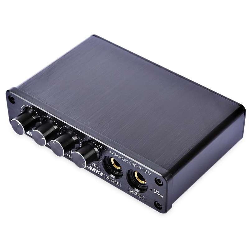 A933 Mini Karaoke Machine System Sound Mixer Amplifier for PC / TV / Mobile Phones, Support RCA i...