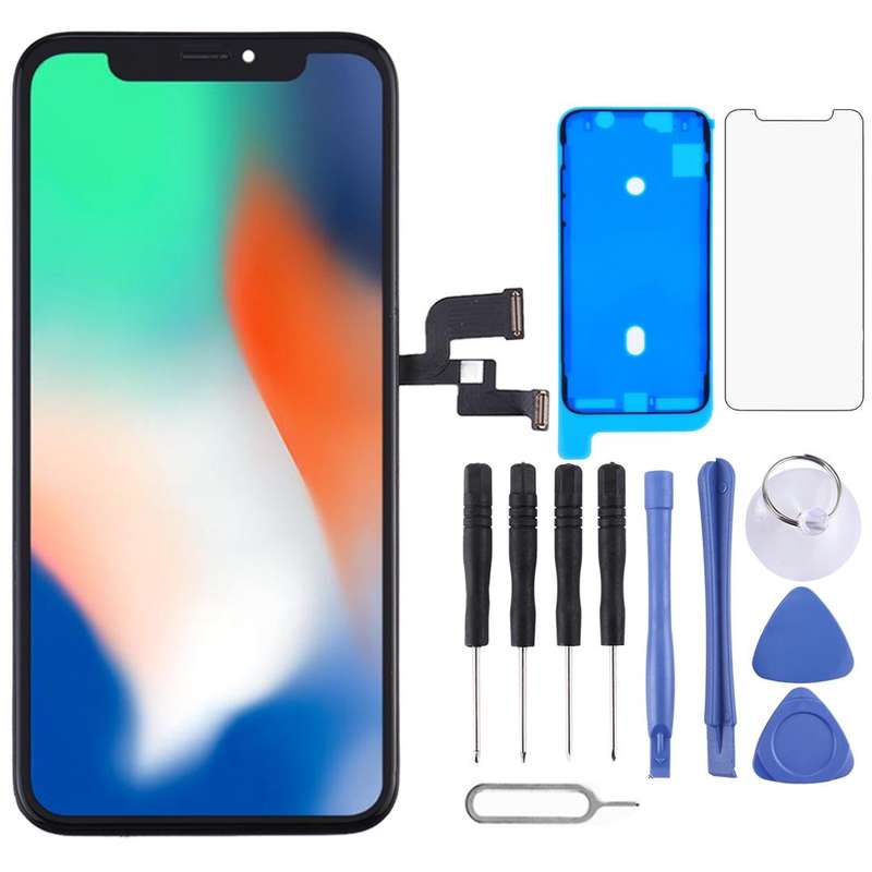 incell TFT Material Digitizer Assembly(LCD + Frame + Touch Pad) for iPhone X(Black)