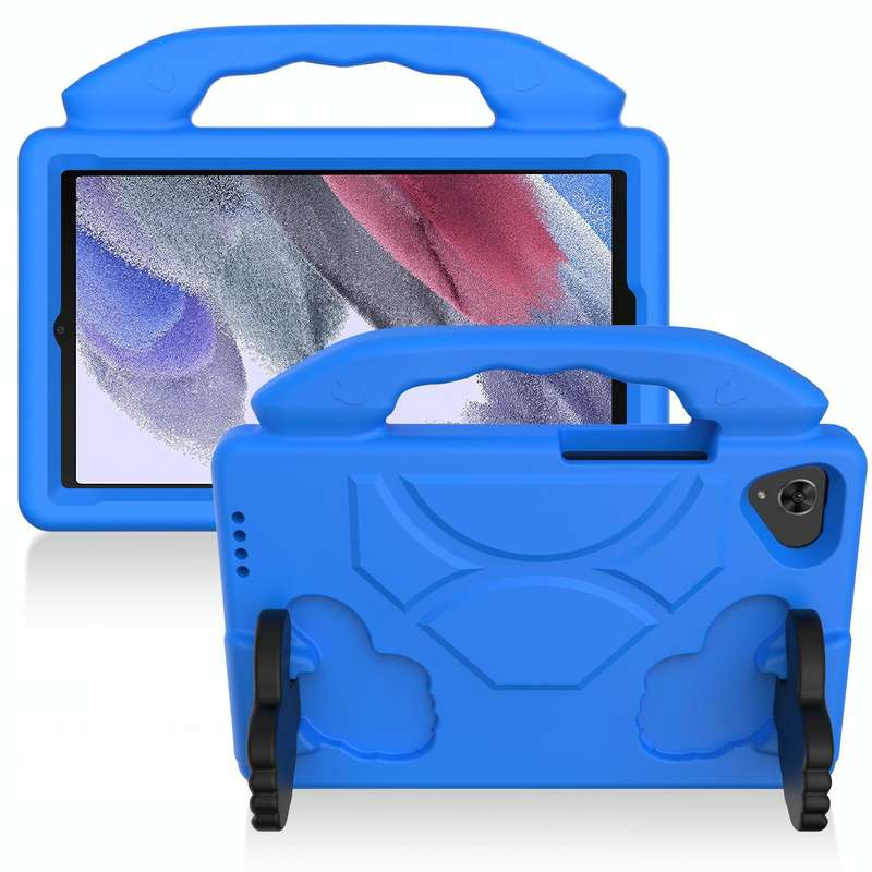 For Samsung Galaxy Tab A7 Lite T220 / T225 Thumb Bracket EVA Shockproof Tablet Case(Blue)