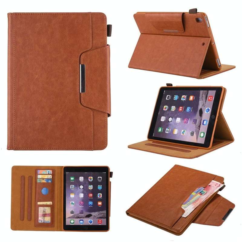 For iPad 10.2 2021 / 2020 / 2019 Business Style Horizontal Flip Leather Case with Holder & Card S...