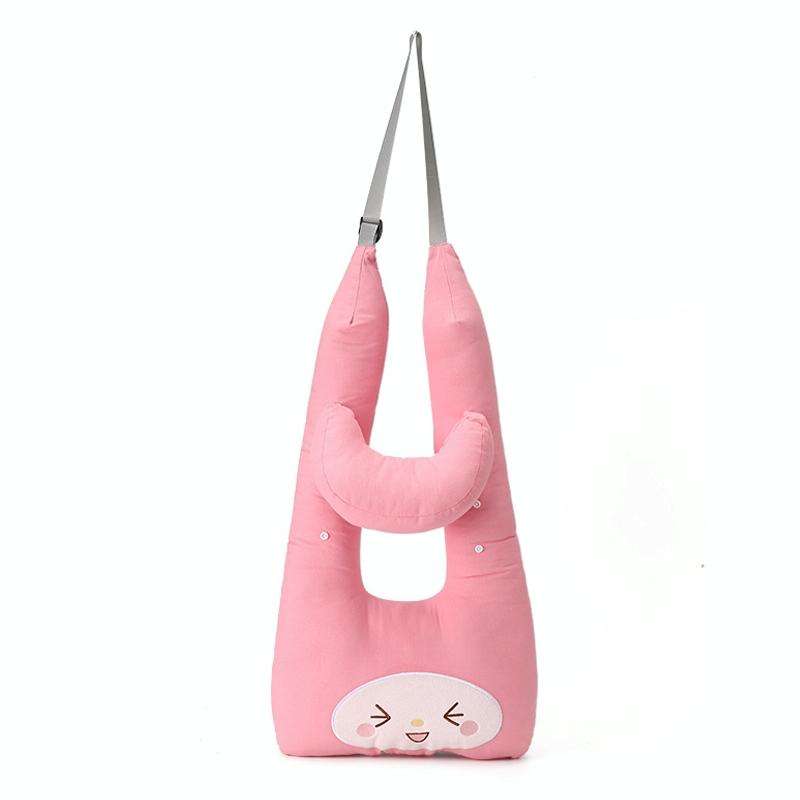 8146 Cartoon Adjustable Car Children Sleep Safety Belt U-shaped Neck Pillow(Pink Bun)