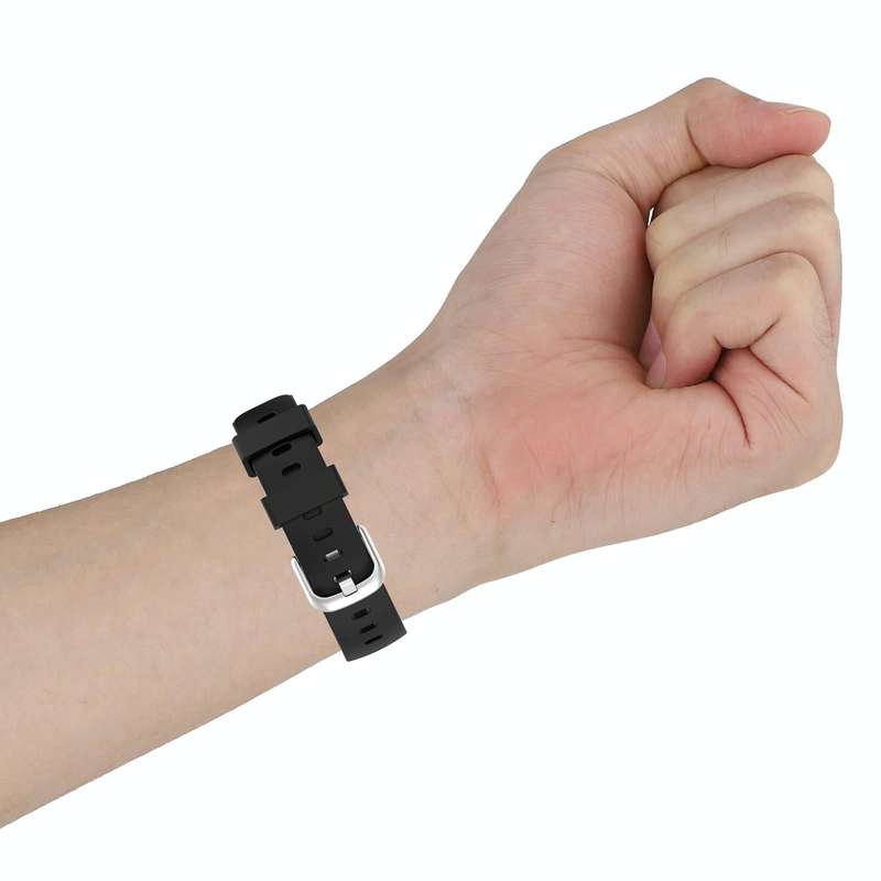 For Fitbit Inspire 2 TPE Watch Band, Size:S(Black)