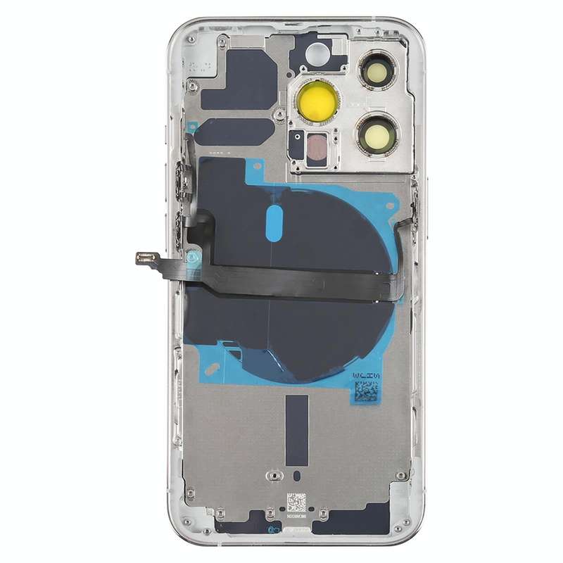 For iPhone 13 Pro Battery Back Cover with Side Keys & Card Tray & Power + Volume Flex Cable & Wir...
