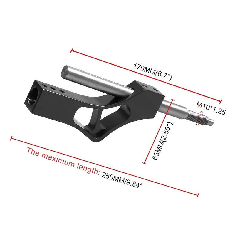 Car Modification Heightening Gear Shifter Extension Rod Adjustable Height Adjuster Lever Shift Le...