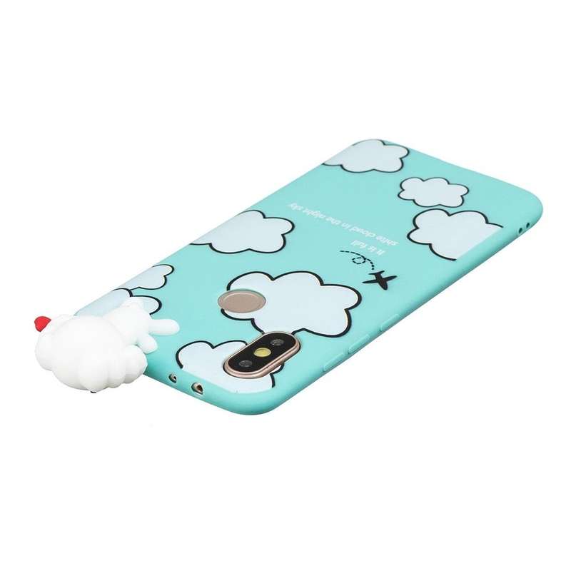 For Huawei Y6 (2019) Shockproof Cartoon TPU Protective Case(Clouds)