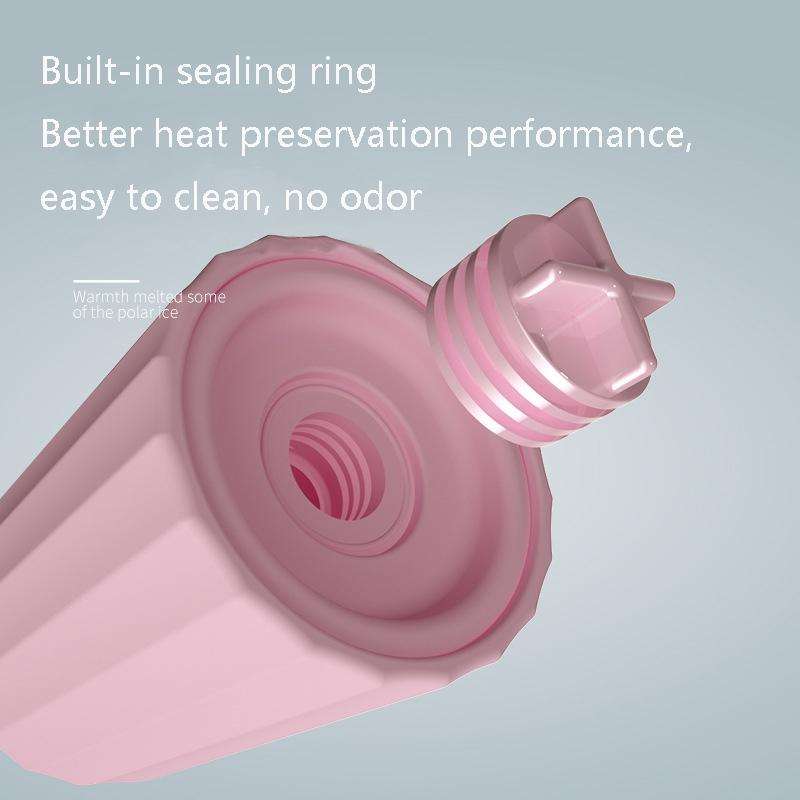 Elk Silicone Hot Water Bottle Hand Warmer Microwave Heating Warm Belly Water Injection Bag with P...