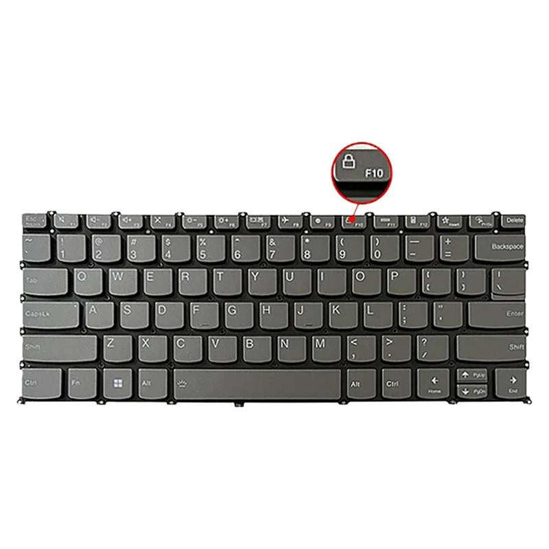 For Lenovo IdeaPad 5 / Yoga Slim 7 Pro  US Version Laptop Backlight Keyboard, F10 Key with Lock I...