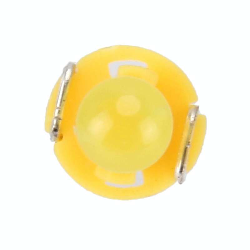 10 PCS 2W T3 Wedge Instrument Panel LED Light Dashboard Gauge Cluster Indicator Lamp Bulb(Amber)
