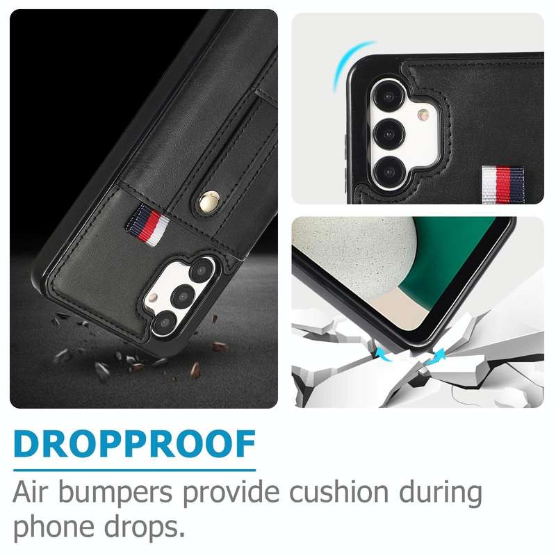 For Samsung Galaxy A53 5G Wristband Kickstand Wallet Leather Phone Case(Black)
