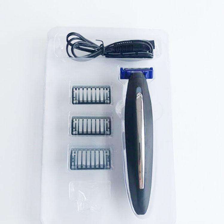 Electric Men Shaver Rechargeable Shaver Trimmer(Black + Blue)