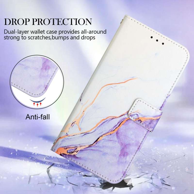 For OPPO Reno5 Pro+ 5G / Find X3 Neo PT003 Marble Pattern Flip Leather Phone Case(LS006)