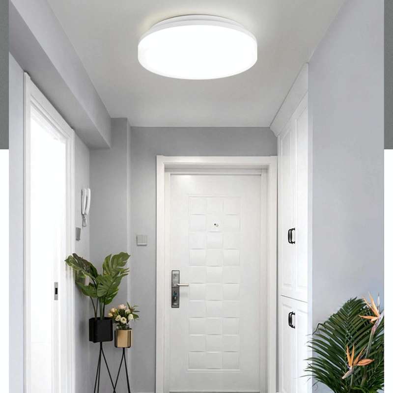 LED Ceiling Lamp Waterproof Moisture-Proof Dustproof Supply Light Bathroom Balcony Lamp, Power so...
