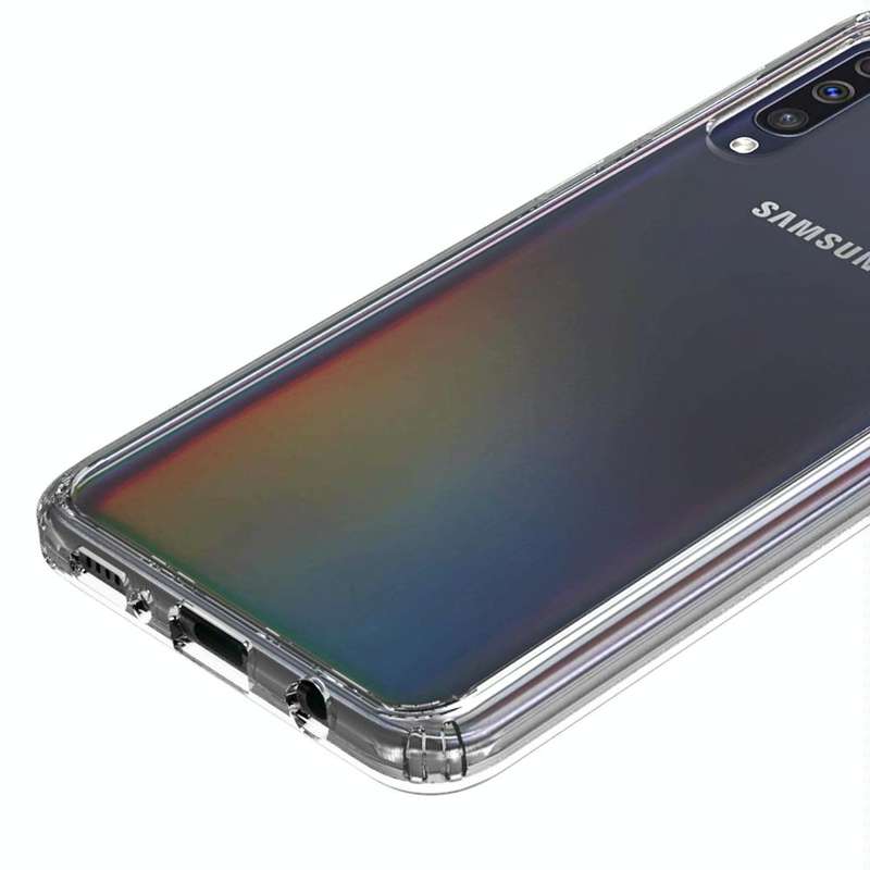 For Galaxy A30s / A50s Scratchproof TPU + Acrylic Protective Case(Transparent)