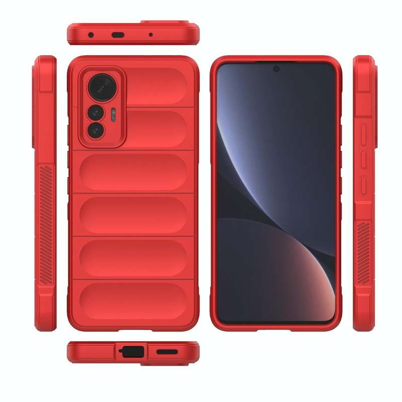 For Xiaomi 12 Lite Magic Shield TPU + Flannel Phone Case(Black)