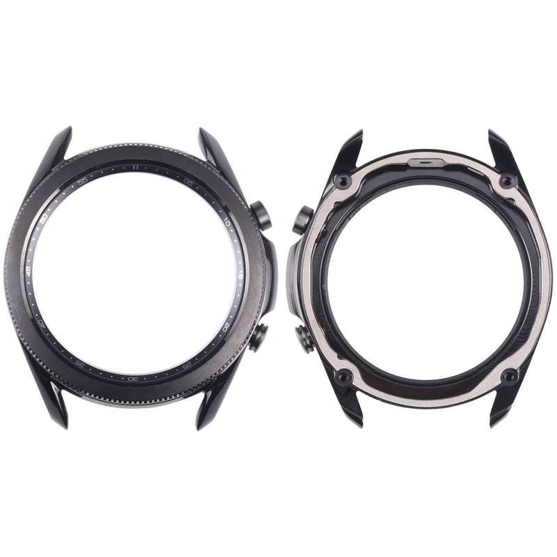 Original LCD Screen Frame Bezel Plate For Samsung Galaxy Watch 3 45mm SM-R840 (Black)