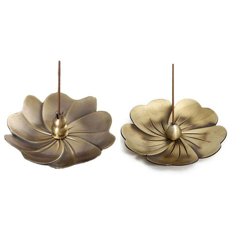 Household Bedroom Alloy sandalwood Furnace Creative Antique Line Incense Burner Incense Holder, S...