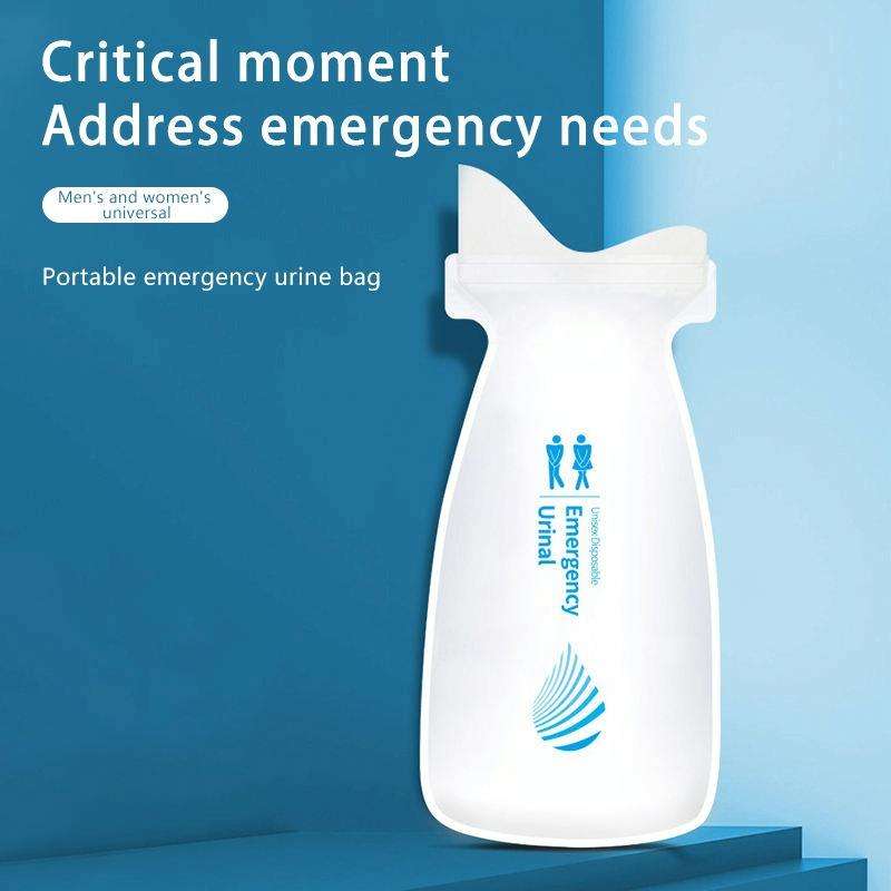 4pcs / Set Vehicle Emergency Urine Bags Unisex Disposable Portable Toilet 700ml
