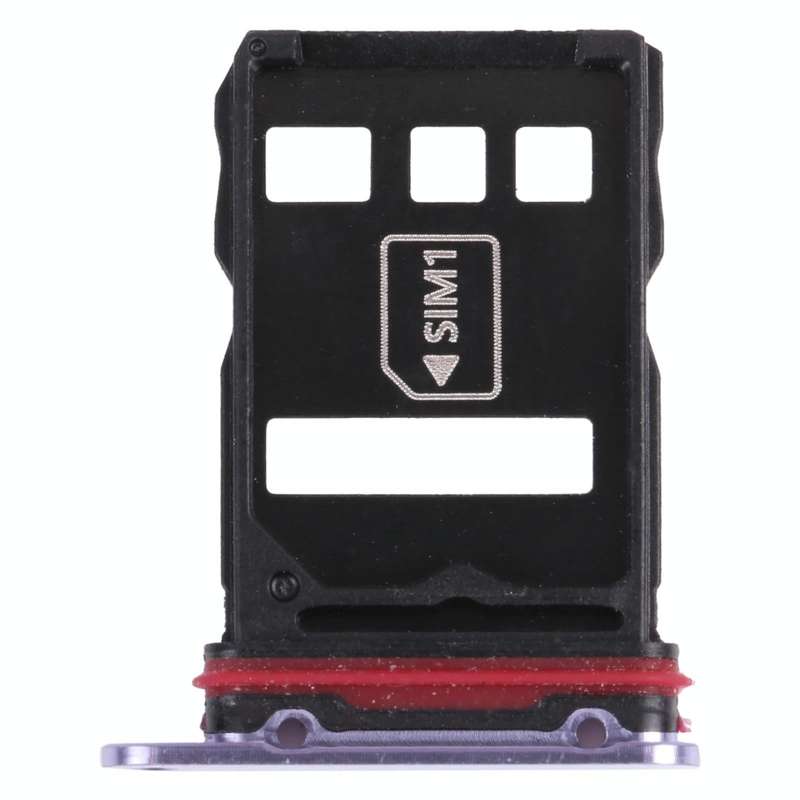 SIM Card Tray + NM Card Tray for Huawei Mate 30E Pro 5G (Purple)