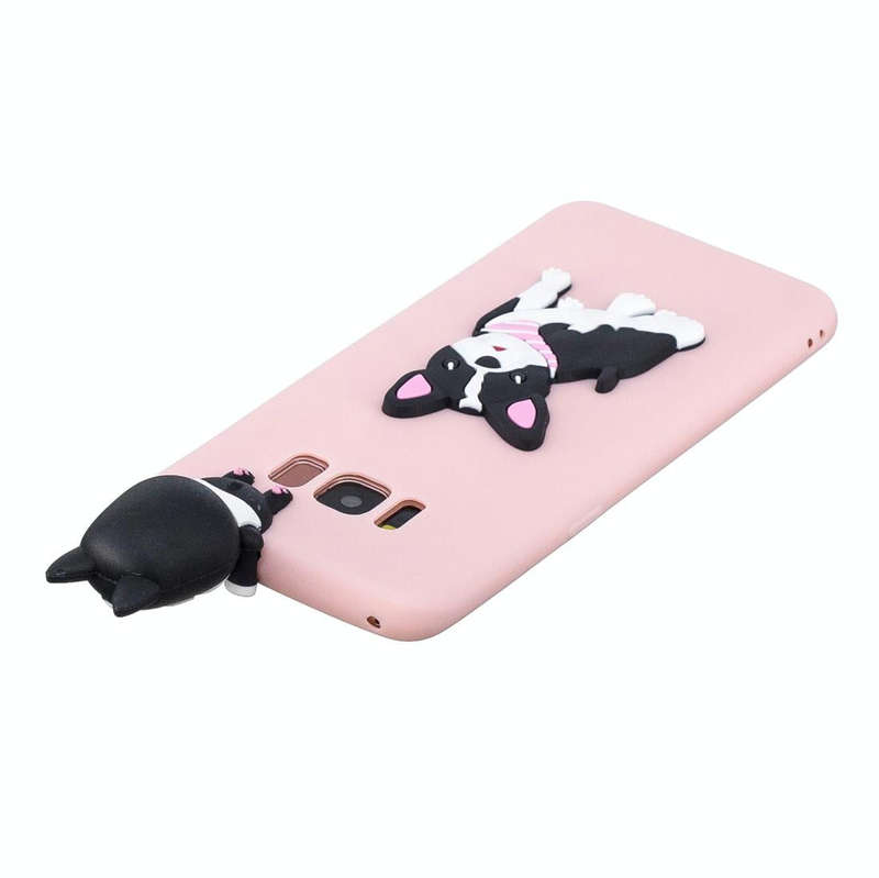 For Galaxy S8 3D Cartoon Pattern Shockproof TPU Protective Case(Cute Dog)