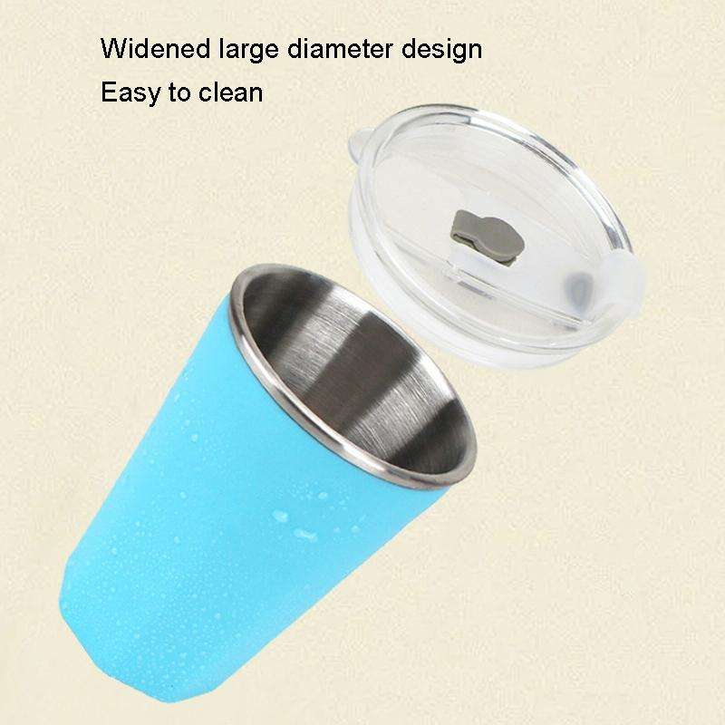 Insulated Cooling Cup Shake Cooling Cup, Capacity: 330ml(Blue)