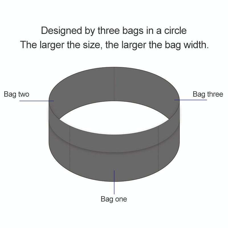 Personal Large-capacity Stretch Tablet Pockets Travel Anti-theft Bag Phone Bag,Size: L(Black)
