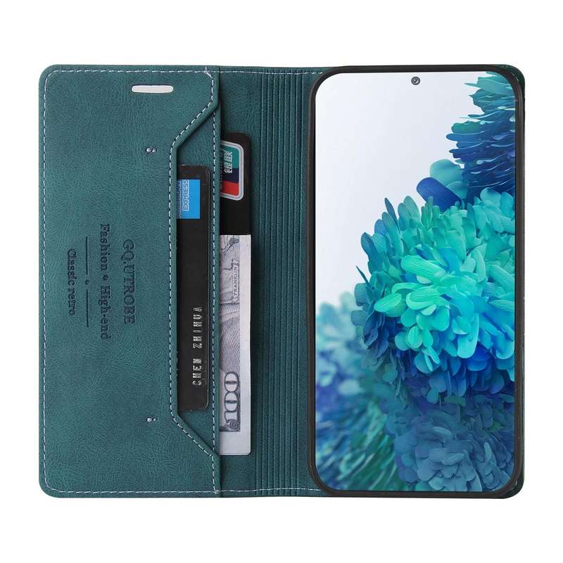 For Samsung Galaxy S20 FE Skin Feel Anti-theft Brush Horizontal Flip Leather Case with Holder & C...