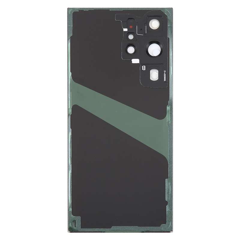 For Samsung Galaxy S23 Ultra SM-S918 Glass Battery Back Cover with Camera Lens Cover(Green)