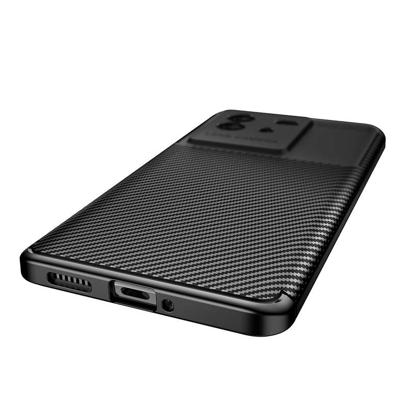 For vivo IQOO Neo6 Carbon Fiber Texture Shockproof TPU Phone Case(Black)