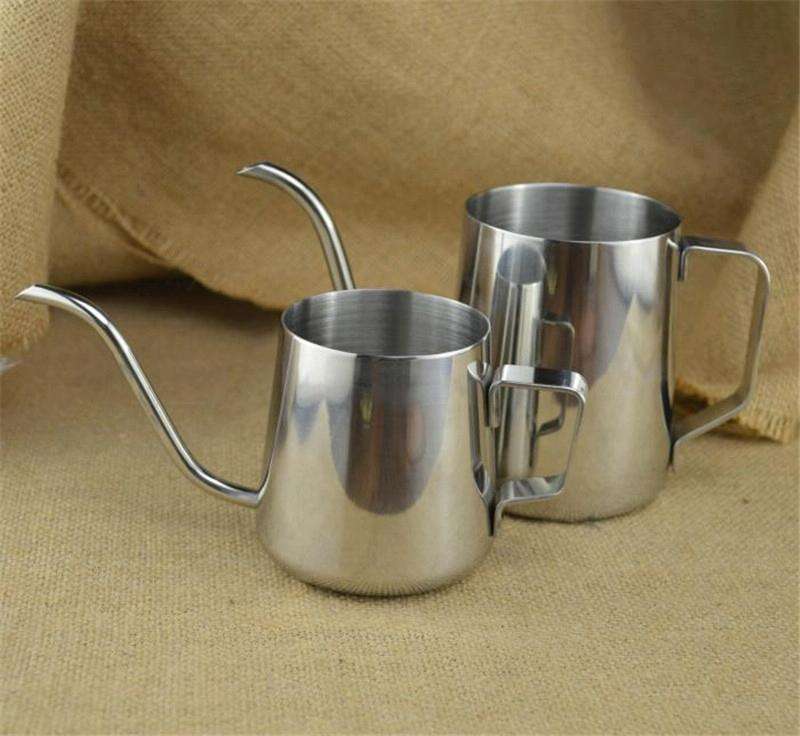250ML Long Narrow Spout 304 Stainless Steel Hand Drip Coffee Pot with Hanging Ear