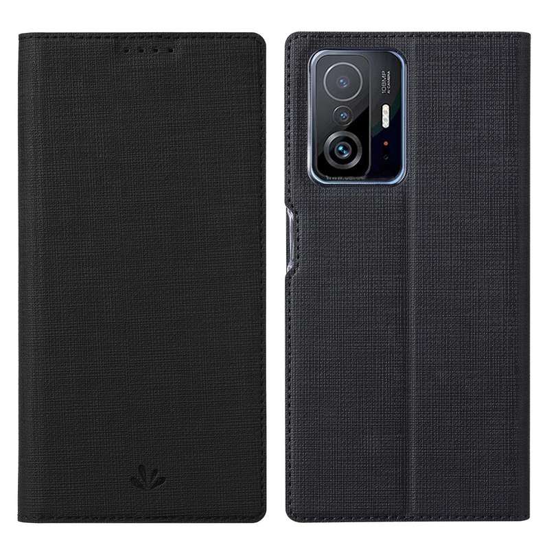 For Xiaomi Mi 11T / 11T Pro ViLi DMX Series Shockproof Magnetic Flip Leather Case(Black)