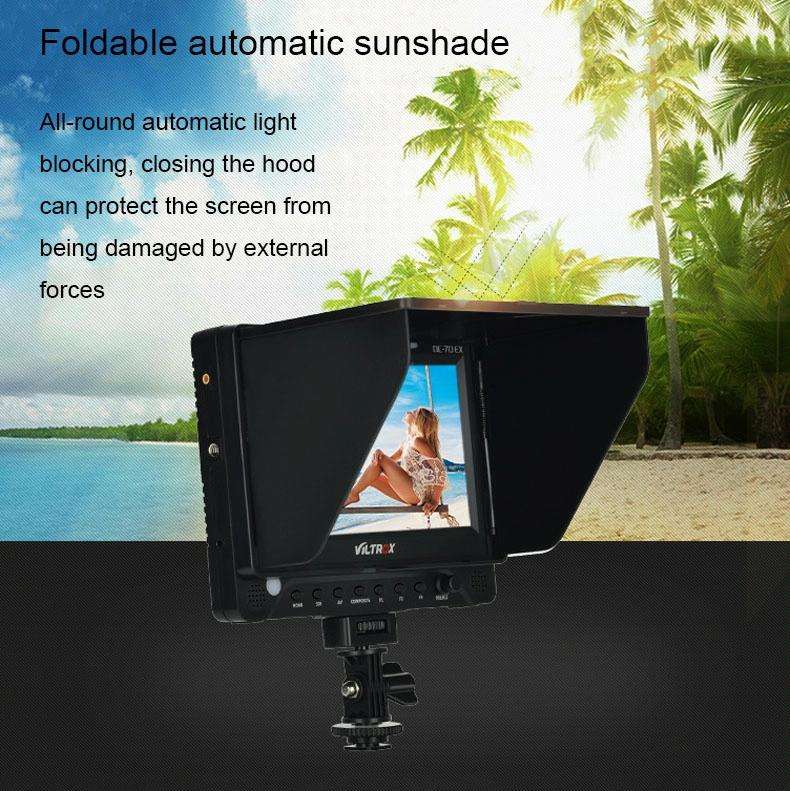 VILTROX DC-70EX 7 Inch 4K HD Camera Director Monitor Cinematography Director SDI Monitor